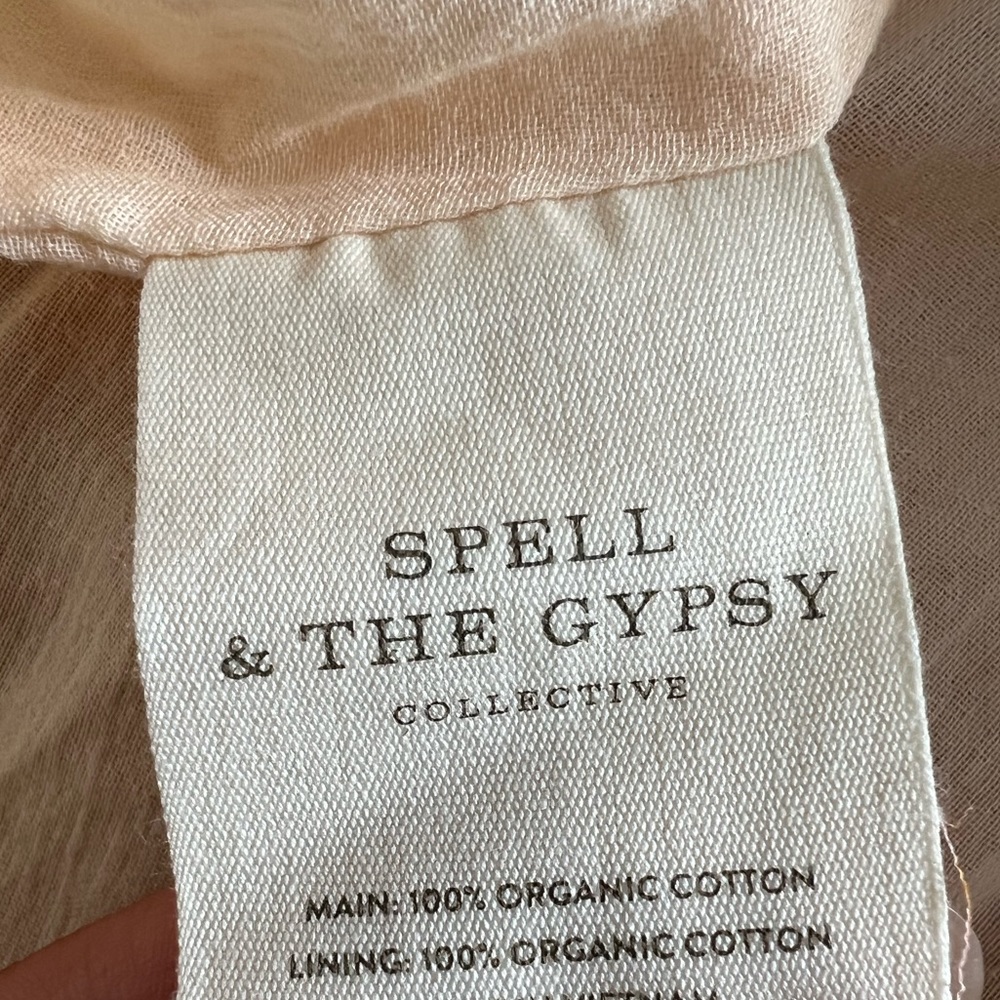 NWOT Spell & the Gypsy Utopia Strappy Sundress Cinnamon Size Small - Picture 13 of 13